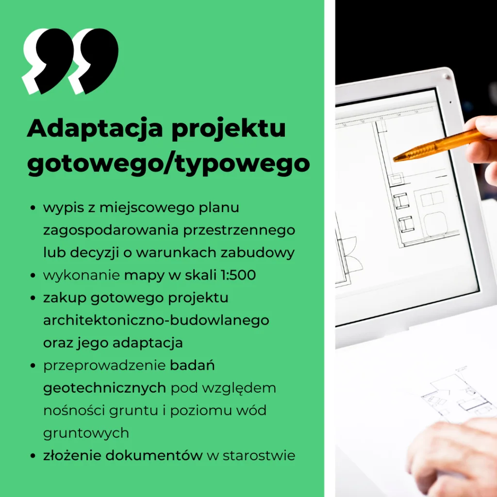 Adaptacja projektu gotowego/typowego
